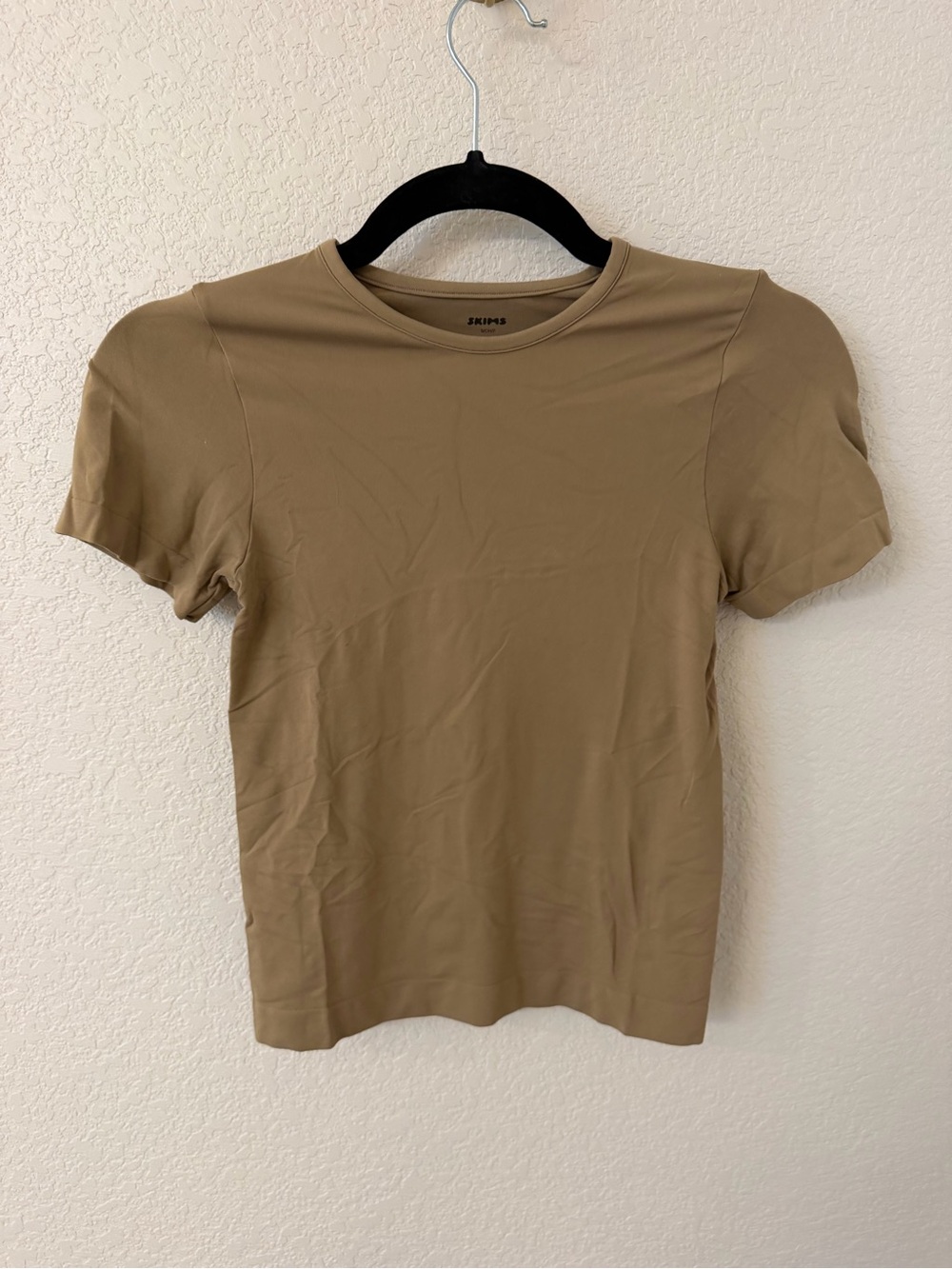 SKIMS Short-Sleeve Crew Tee - Taupe Brown